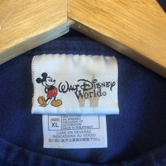 Walt Disney World Mickey Mouse Navy Blue Short Sleeve Tee Shirt Woman’s XL - Picture 5 of 8